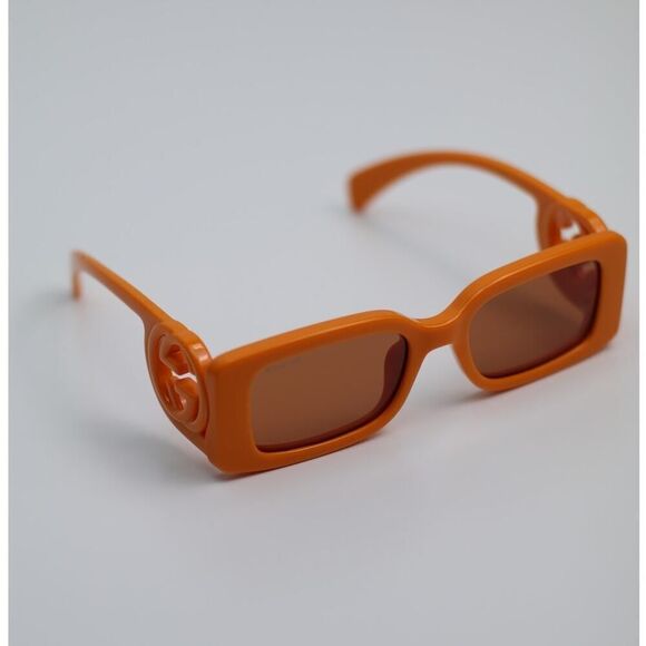 NEW Gucci Sunglasses GG1325S 008 Orange Rust Brown Unisex Authentic main image 5